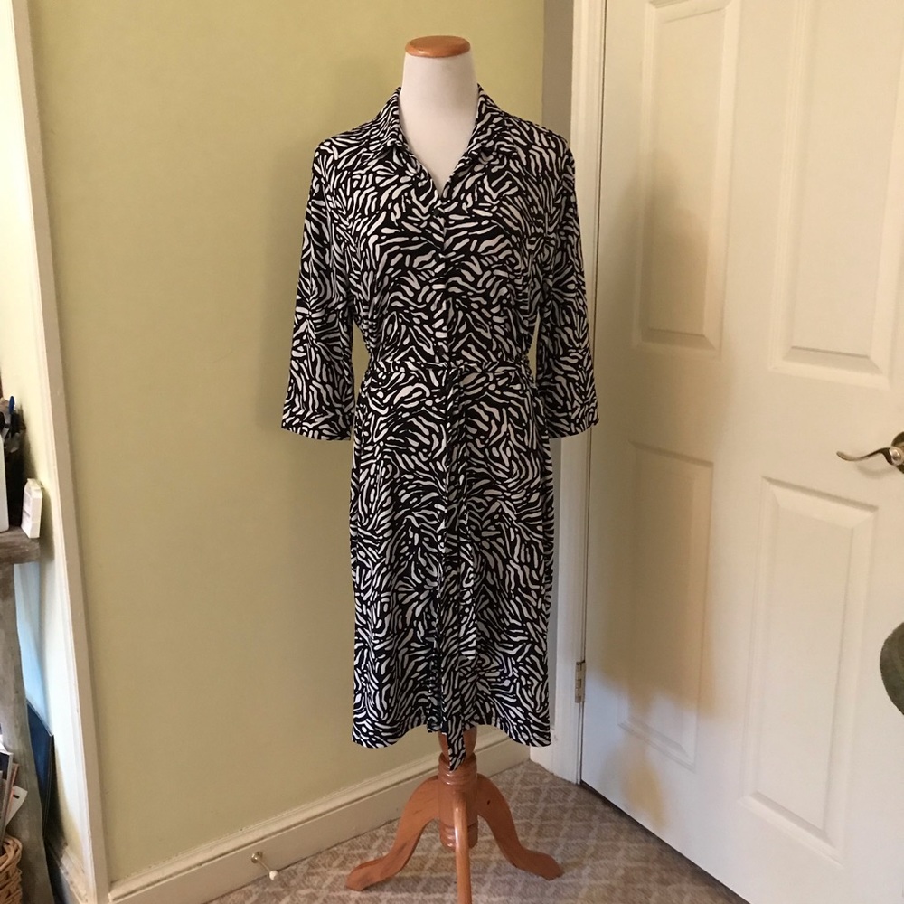Zebra print dress
